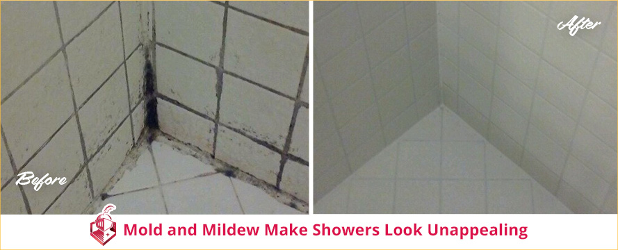 Mold and Mildew in Your Shower? See How a Tile & Grout Cleaning and Sealing Can Help Before & After