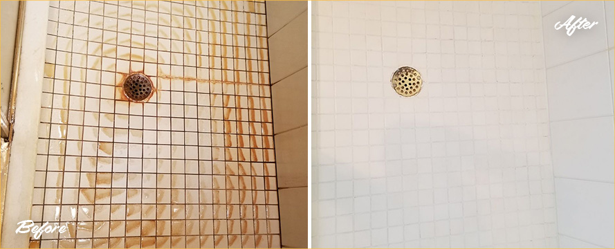 Tile and Grout Cleaning and Sealing: The Best Solution for Rust and Dye Stains in Showers