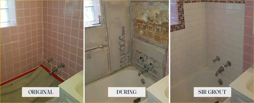 Sir Grout's Shower Restoration Process From Tile Wall Teardown to Installation of New Tiles and Grout