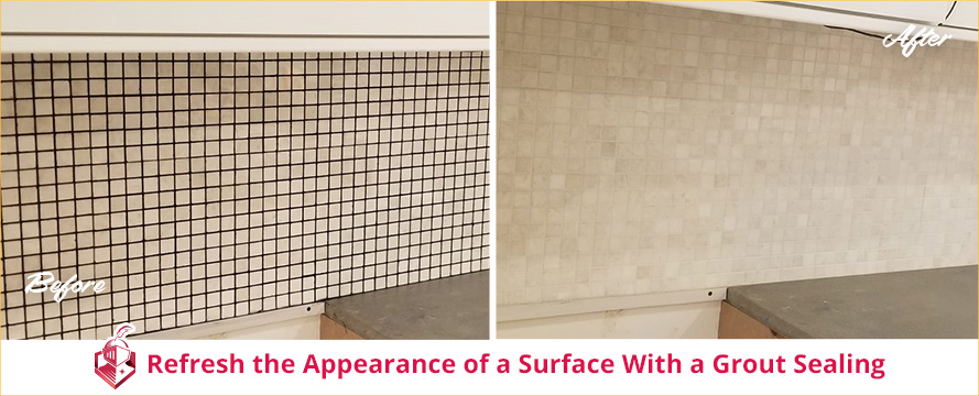 Refresh the Appearance of a Surface with a Grout Sealing