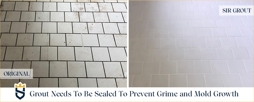 Grout Needs to Be Cleaned and Sealed to Prevent Grime and Mold Growth