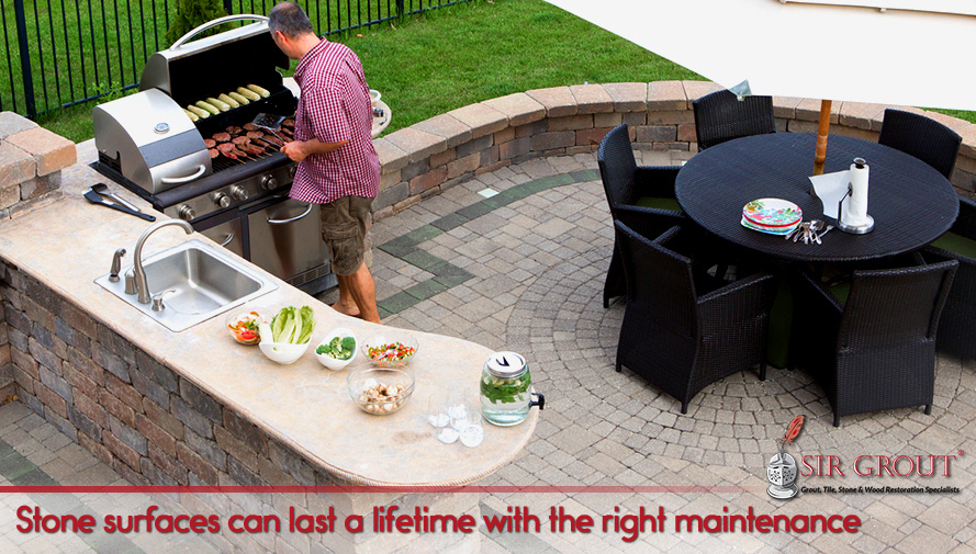 Stone surfaces can last a lifetime with the right maintenance