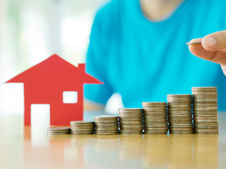 Picture of house value increasing