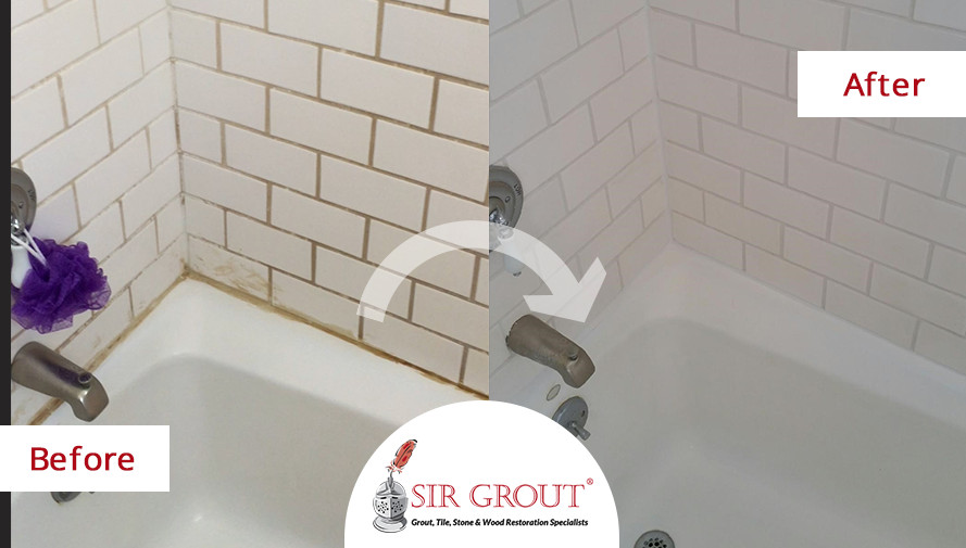 Shower With A Tile And Grout Cleaning, How To Remove Stains From Bathroom Tile Grout