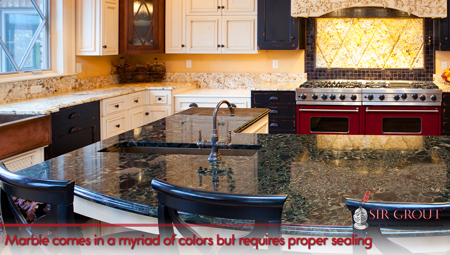 A Stone Sealing May Be the Solution to a Dull Countertop Marble comes in a myriad of colors but requires proper sealing