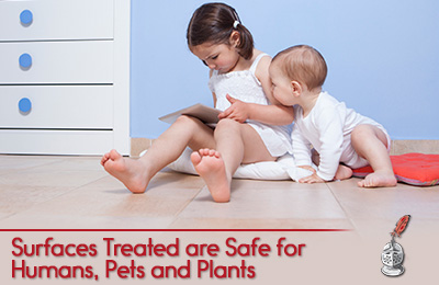 Sir Grout's New Enhanced Cleaner Is Safe for Children and Plants Picture of Children Playing on Floor Treated with Sir Grout's Antimicrobial Cleaner