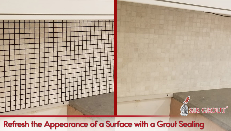 Something as Simple as Changing the Color of Your Grout Can Give a Room a Completely New Look Refresh the Appearance of a Surface with a Grout Sealing