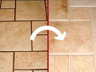 Improper Cleaning and Dirty Grout Make Tiles Look Unappealing As Seen in This Before and After