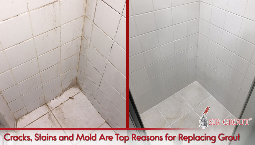 Cracked, Stained or Moldy Grout Are Top Reasons for Replacing Grout