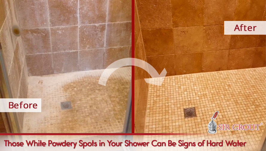 Those White Powdery Spots in Your Shower Can Be Signs of Hard Water