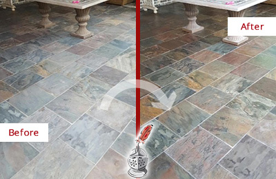 Residential Slate Cleaning And Sealing, Best Sealer For Slate Floor Tiles